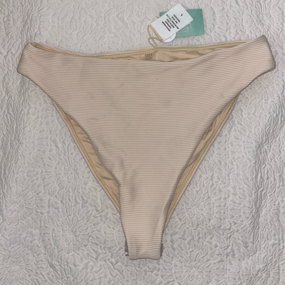 Tilly's Full Tilt Swim Ribbed Textured Bikini Bottoms